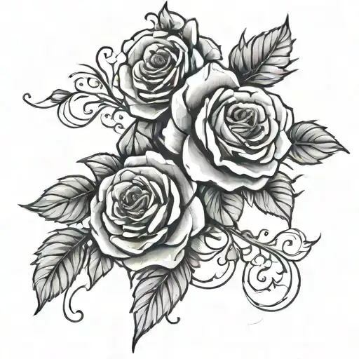 Wild With Trees And Rose Intertwined