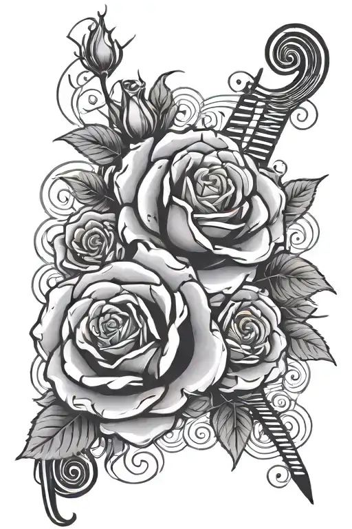 Roses And Music Themed