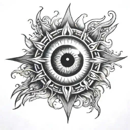 Sun With Eye In The Middle