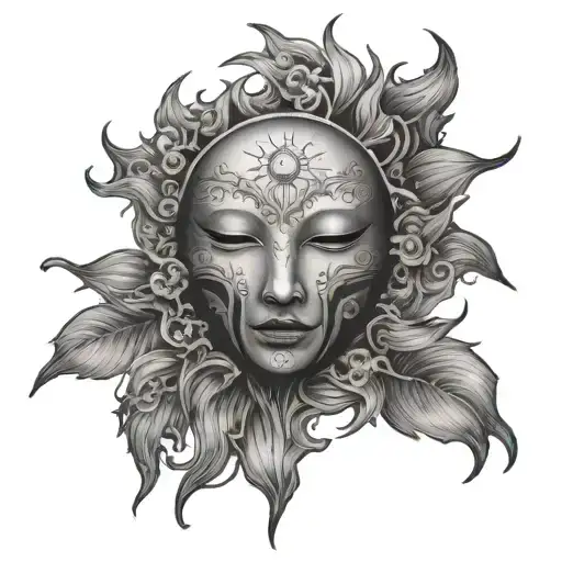 Sun Tattoo No Face