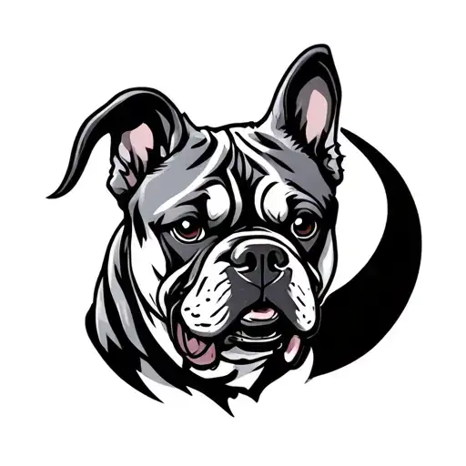 Cartoonish Muscular Dog