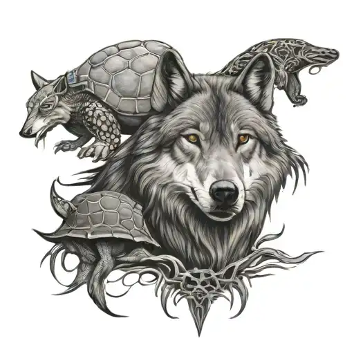Wolf And Turtle