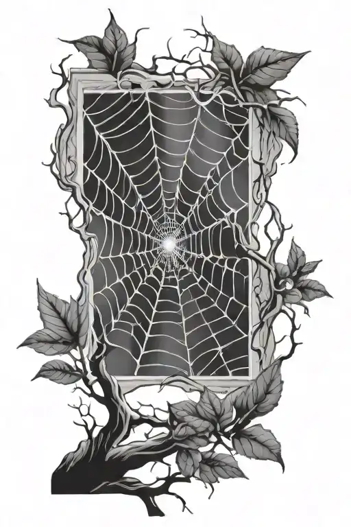 Spider Web Between Branches