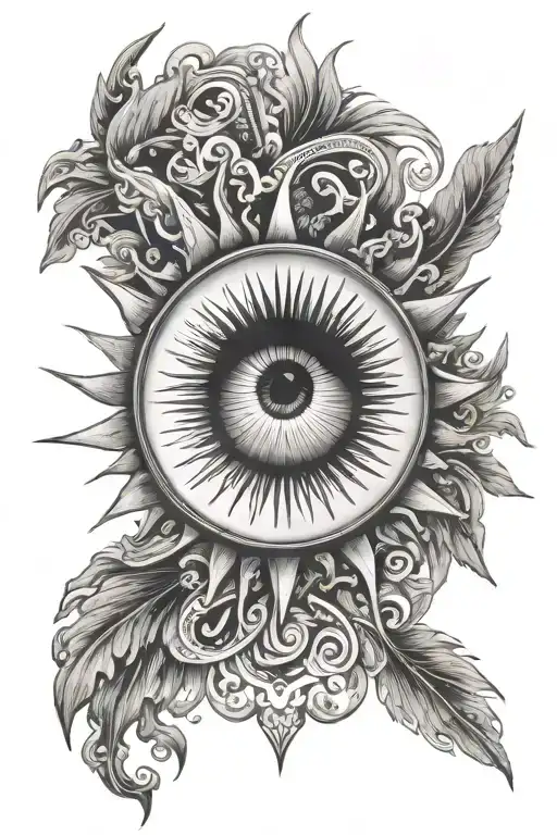 Sun With Eye In Middle