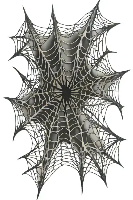 Spider Web Between Two Twigs