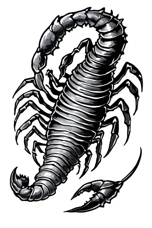 Scorpion Over Shoulder Tail Wraps Around Arm