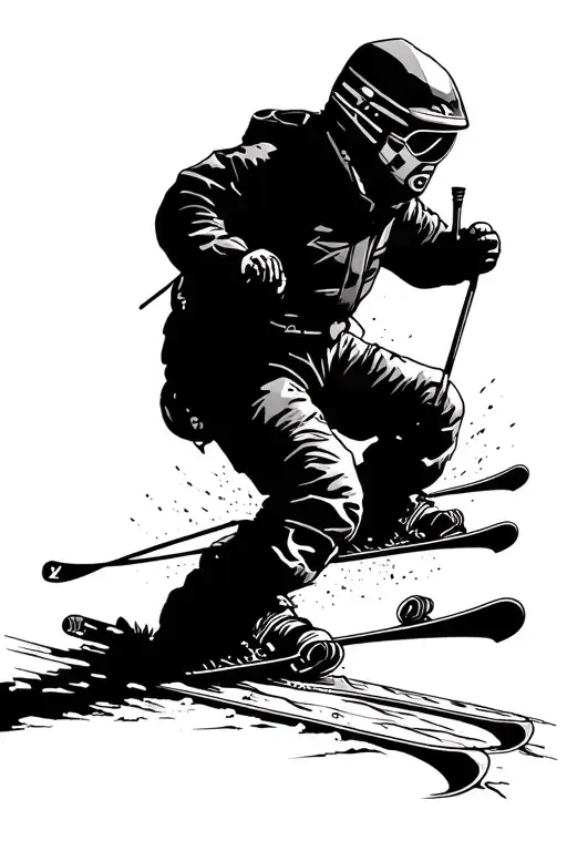 Mountains Skiing Compass Dates