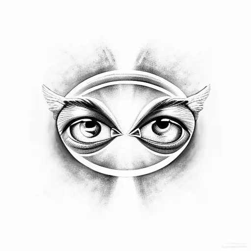 Eye Of Horus And Angel