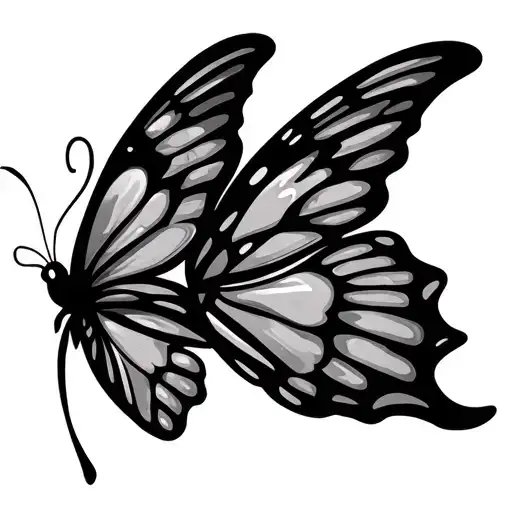 Butterfly With I Love You As A Wing