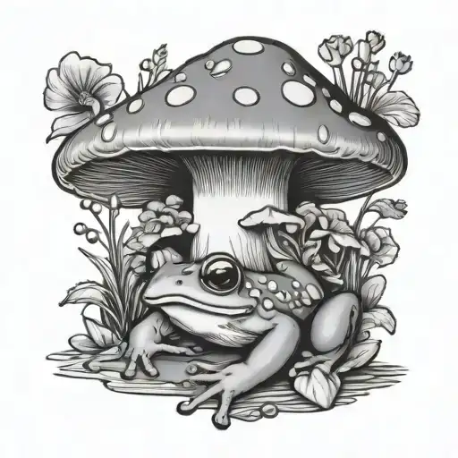 Mushroom And Frog