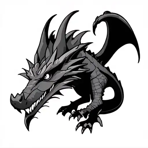 How To Train Your Dragon Japanese Style Tattoo Design