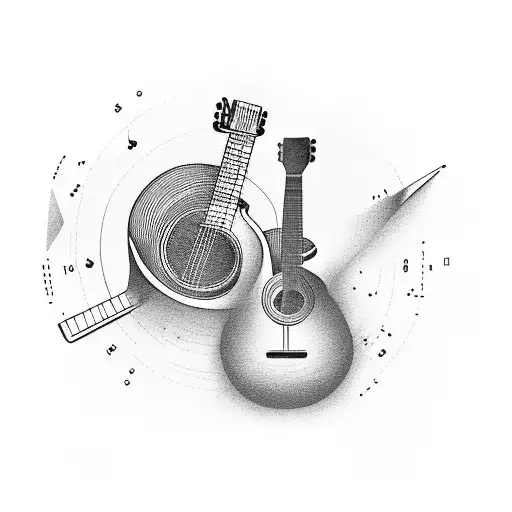 Guitar Shape With Ecuador's Landscapes