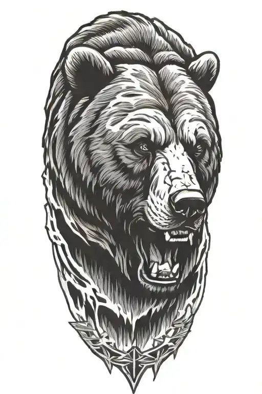 Bear With Boston Bruins Logo Incorporated