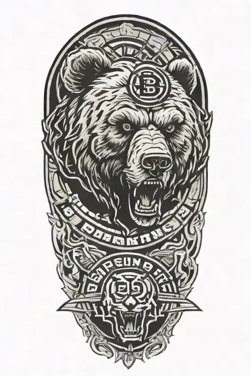 Bear With Boston Bruins Logo Incorporated