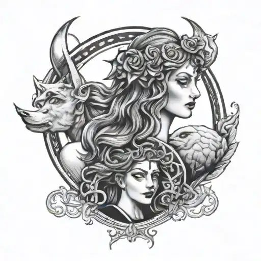 Hecate Triple Goddess Witchcraft Inspired