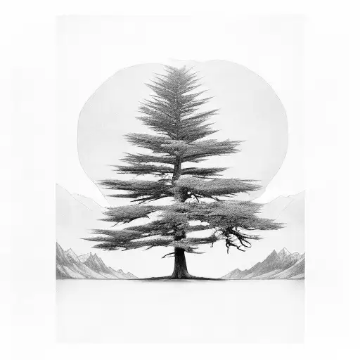 State Of Montana And A Cypress Tree