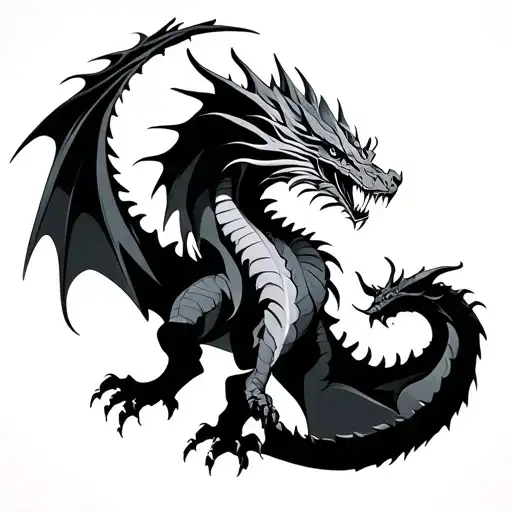 Dragons In Free Fall And That The Shadow Is Another Dragon