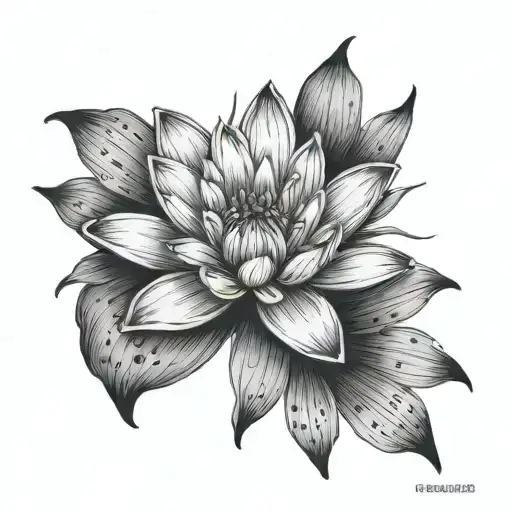 Daisy Flower Water Lily Flower With Name And Footprints