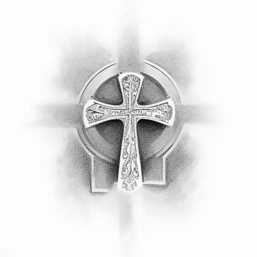 Christian Cross With K5 In It