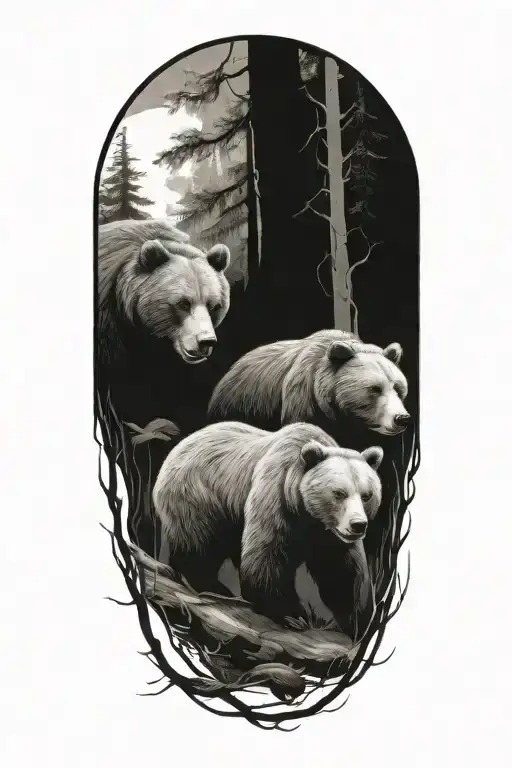 2 Bears In The Woods