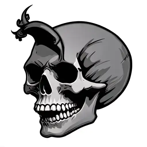 Funny Head Of Skull