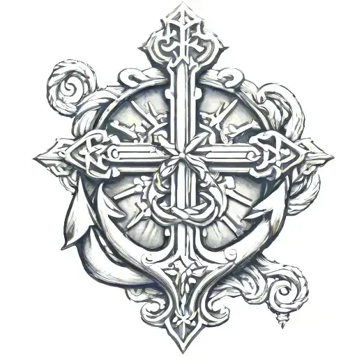 Cross With Anchor