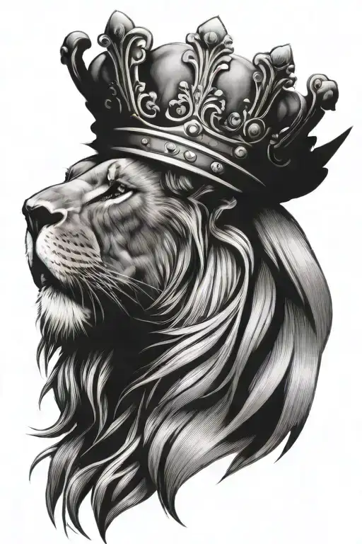 Lion With A Crown