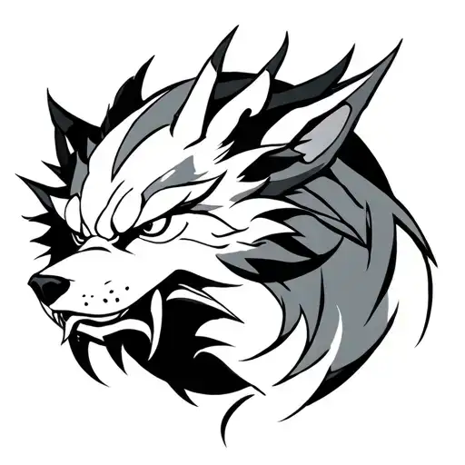 Sesshomaru's Dog Demon Form