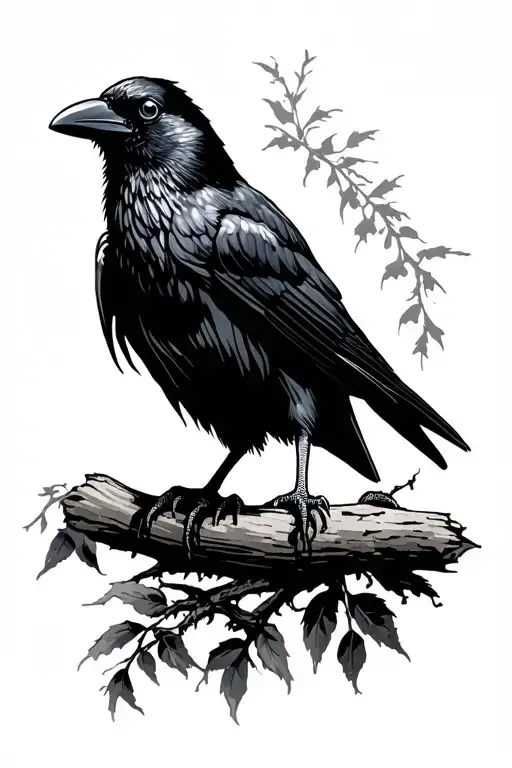 Crow Perched