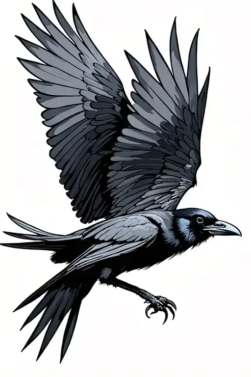 Crow Flying
