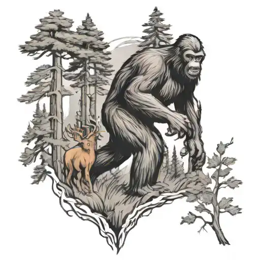 Bigfoot Hunting Deer