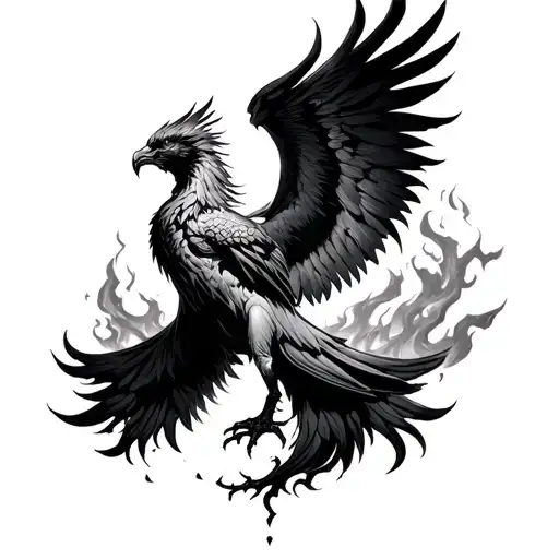 Phoenix Rising From The Ashes