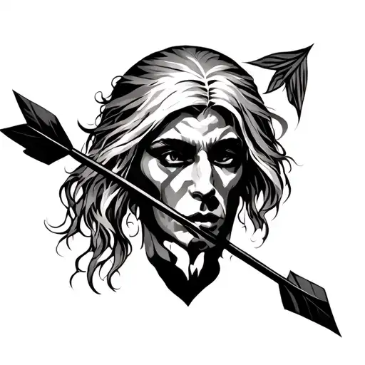 Humble And Patient With An Arrow Having