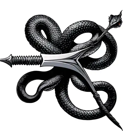 Sword With Snake