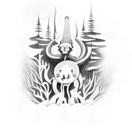 Enchanted Forest With Hidden Cryptids