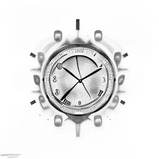 A Clock With Rainbow-colored Gears