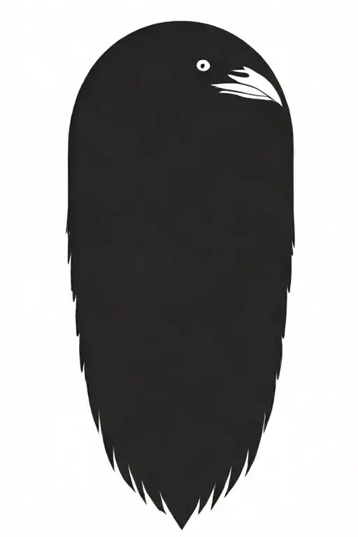 Raven Rattoo With Hatchet Native American Theme