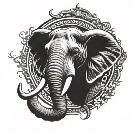 Elephant Head Surrounded