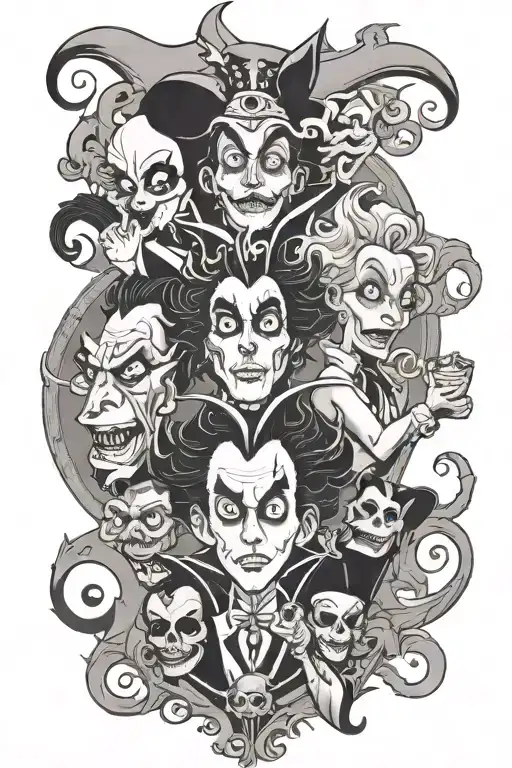Tim Burton Disney Villains