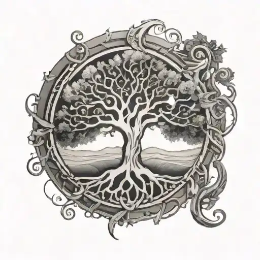 Tree Of Life Inside Music Coda Symbol