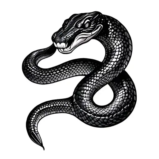 Snake With Musical Note