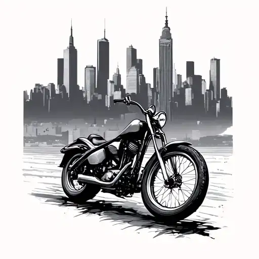 Bike With Nyc Background