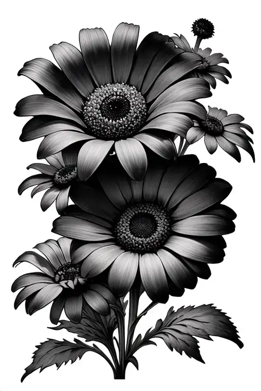 Black Eyed Susans Multiple Flowers