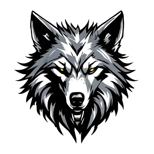 Cybertronic Wolf Head