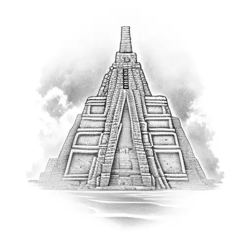 An Intricate Mayan Temple Hidden In A Lush Jungle