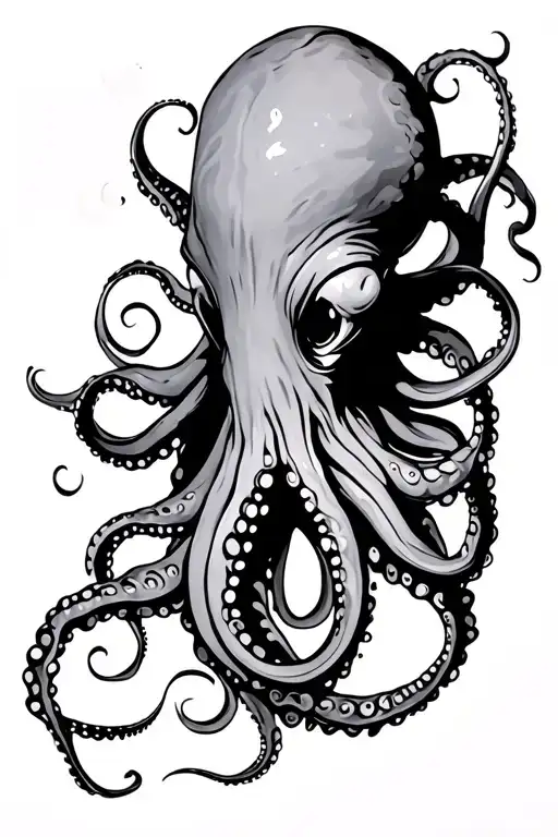 Octopus Tentacles Wrapping Around The Arm