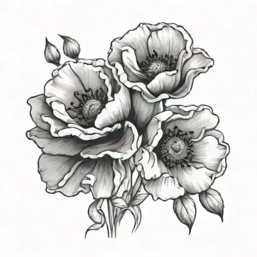 4 Poppys 1 Knot Fine Line