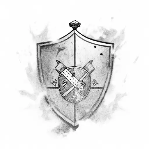 Knight Holding A Shield With Bosnian Flag On It And A Sword