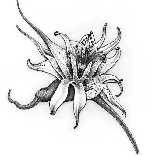 Space With Stars And Magpies Stargazer Lilly