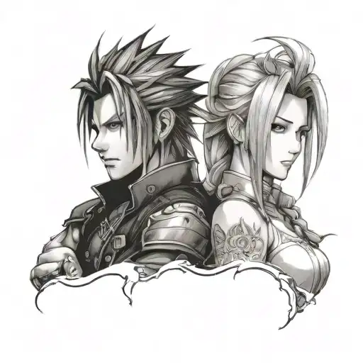 Final Fantasy 7 Rebirth Aerith & Cloud Strife